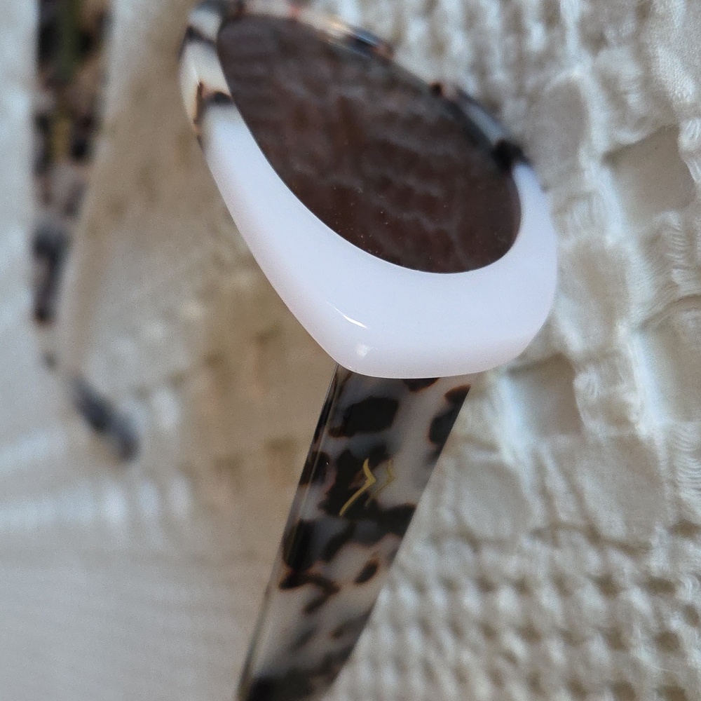 Anthropologie I-SEA Marley Sunglasses Ivory Blonde Tort - Picture 3 of 8